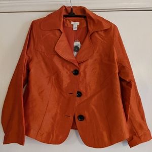 Chico's orange lightweight jacket